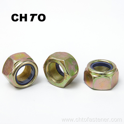 ISO 10511 Grade 8 zinc plated Nylon Insert hexagon lock nut